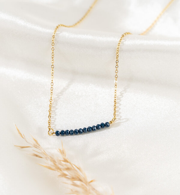 KAYA sieraden Blue Necklace 'Urban Chic' | Stainless steel