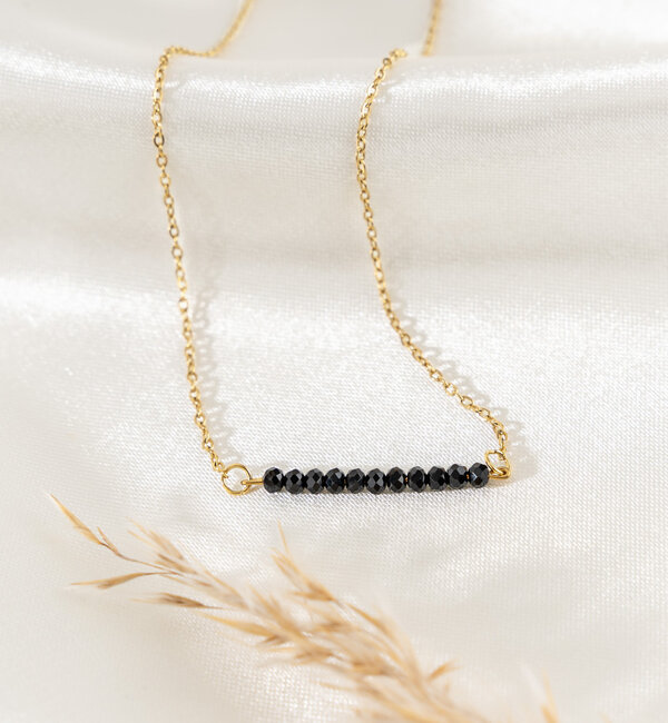 KAYA sieraden Black Necklace 'Urban Chic' | Stainless steel