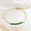 KAYA sieraden Link bracelet Green 'Urban Chic' | Stainless Steel