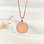 KAYA sieraden Necklace with Initial 'Vintage Disc'