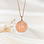 KAYA sieraden Kinderketting Coin met Initialen  'Vintage Disc'