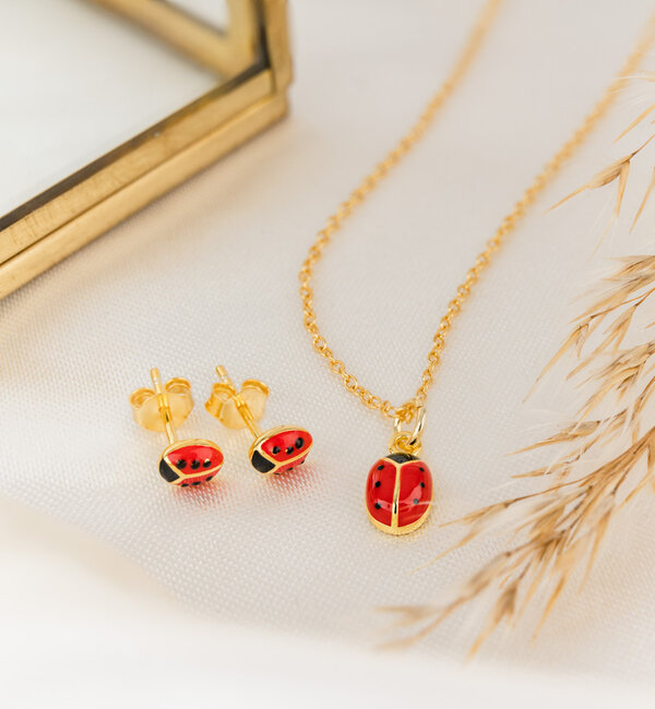 KAYA sieraden Children's earrings 'Ladybug'