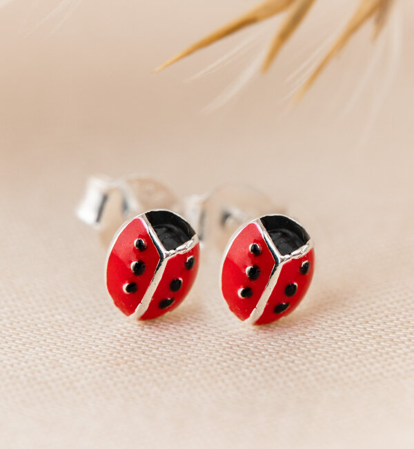 KAYA sieraden Children's earrings 'Ladybug'