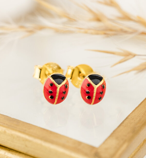 KAYA sieraden Children's earrings 'Ladybug'