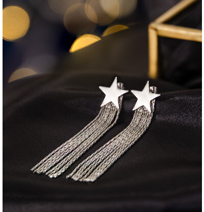 KAYA sieraden Statement oorbellen 'Shiny Stars'