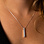 KAYA sieraden Kerst Ketting met Gravure 'Elegant Bar'