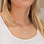 KAYA sieraden Ketting met Letter en Jade Bedel 'Nova Pérola' | Stainless steel