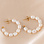 KAYA sieraden Earrings 'Pearls' 25mm | Stainless Steel