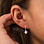 KAYA sieraden Silver children’s earrings ‘Daisies’ with Heart