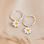 KAYA sieraden Silver children’s earrings ‘Daisies’ with Heart