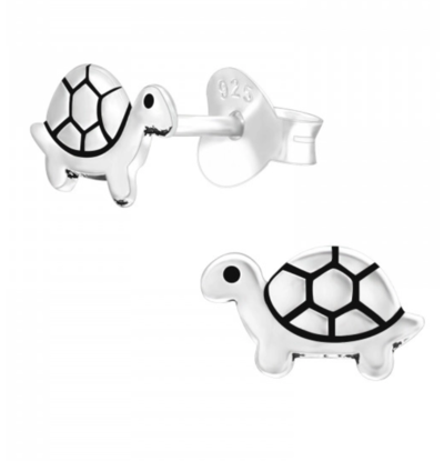 KAYA sieraden Silver children’s earrings ‘Turtle’