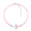 KAYA sieraden Silver Children's Bracelet 'Pink Unicorn' - Copy