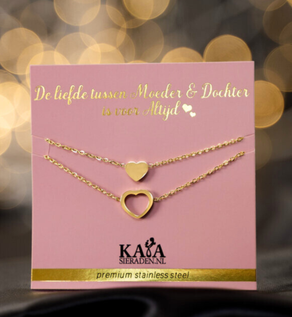 KAYA sieraden Kerst Armbanden Set 'Moeder & Dochter'