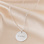 KAYA sieraden Necklace 'Beaded Disc' with Engraving