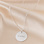 KAYA sieraden Silver Necklace '' Disc & Swarovki® Birthstone '