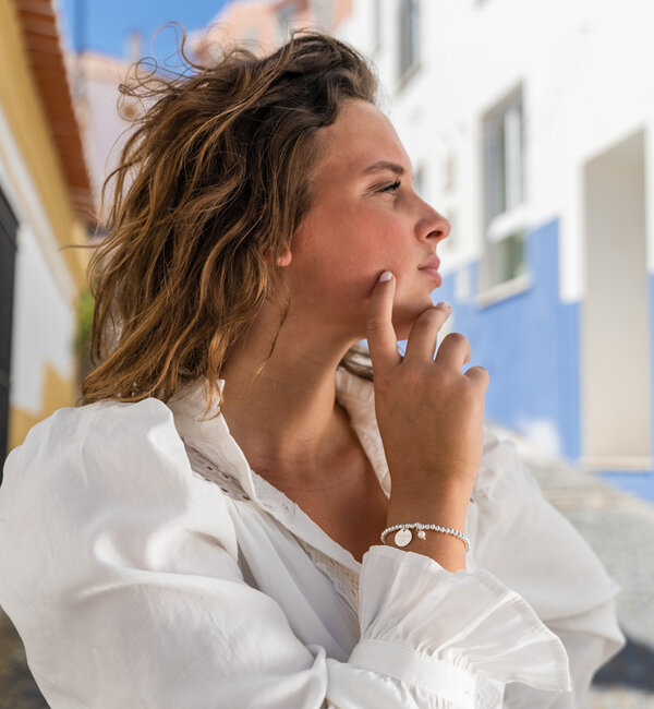 KAYA sieraden Armband 'Cute Balls met Gravure I Sterling zilver