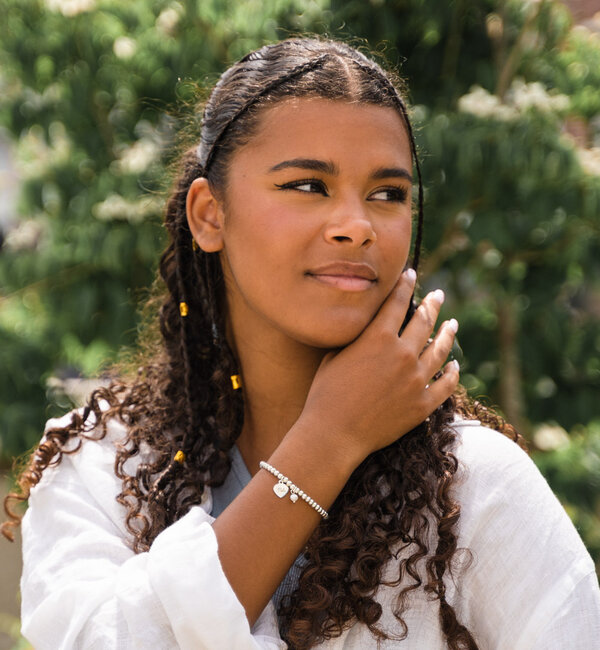 KAYA sieraden Armband 'Cute Balls met Gravure I Sterling zilver