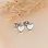 KAYA sieraden Earrings Hearts White | Stainless Steel