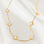 KAYA sieraden Necklace Clovers White | Stainless Steel