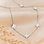 KAYA sieraden Necklace Clovers White | Stainless Steel