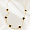 KAYA sieraden Clover Necklace Black | Stainless Steel