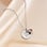 KAYA sieraden Geboortesteen- en  Bloem Ketting | Stainless Steel