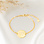 KAYA sieraden Bracelet 'Elegant Disc' with Engraving