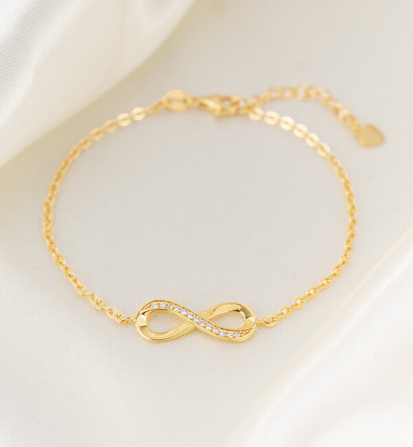 KAYA sieraden Silver bracelet 'You are loved for Infinity'