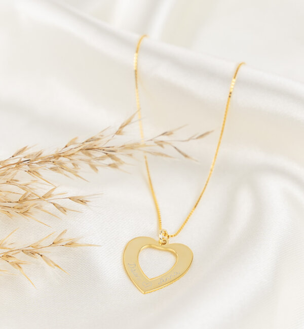KAYA sieraden Necklace ‘In My Heart’ with engraving