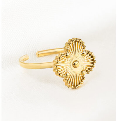 KAYA sieraden Clover Ring Lucky | Stainless Steel