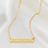 KAYA sieraden Necklace with Coordinates 'Classic Bar'