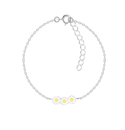 KAYA sieraden kinderarmband  'Madeliefjes'