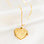 Gegraveerde sieraden Valentijn Ketting met Foto 'Vintage Heart' Medaillon