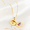 Gegraveerde sieraden Necklace with Photo 'Diamond' Round Medallion