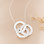 KAYA sieraden Ketting met Naam 'Intertwined'