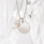 KAYA sieraden Necklace with name ‘Disc & Little Pearl’