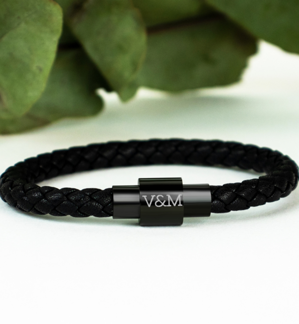 KAYA sieraden Leren Herenarmband met Sterrenbeeld