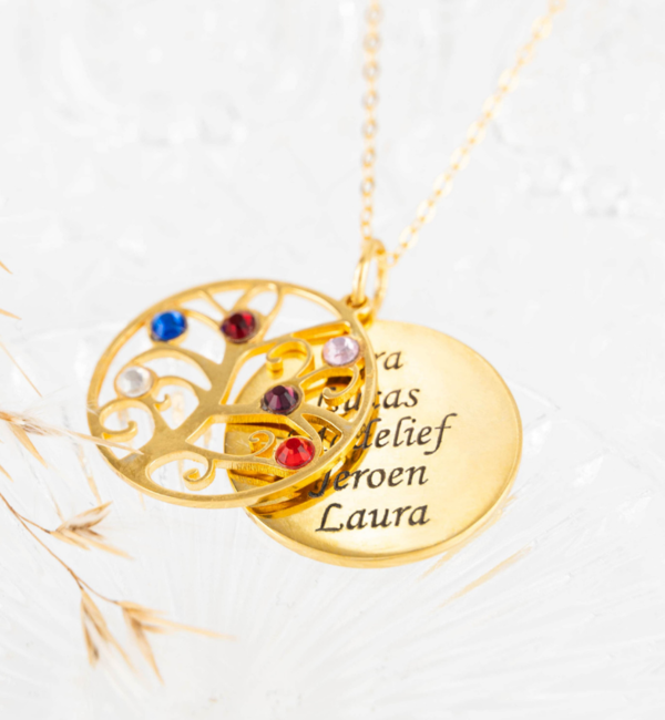 KAYA sieraden Tree of Life Necklace with Engraving | Compose yourself