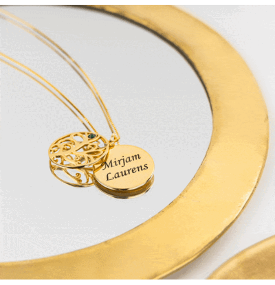 KAYA sieraden Levensboom Ketting met Naam | Kies je Bedels