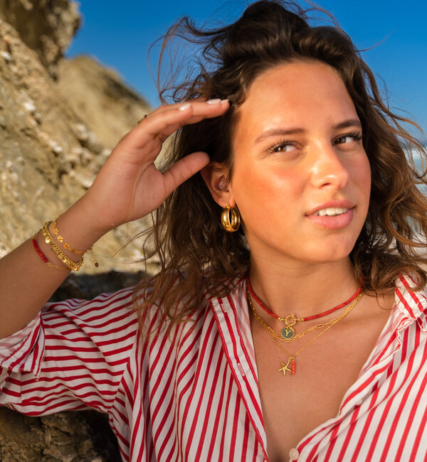 KAYA sieraden Statement hoop earrings ‘Miss Independent’ | Stainless Steel