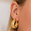 KAYA sieraden Statement Earrings 'Flat Hoops' | Stainless Steel