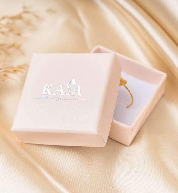 KAYA sieraden Set of Rings 'Mini Disc' with Initial