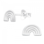 KAYA sieraden Silver children’s earrings ‘Silver Rainbow’