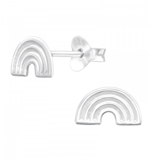 KAYA sieraden Silver children’s earrings ‘Silver Rainbow’