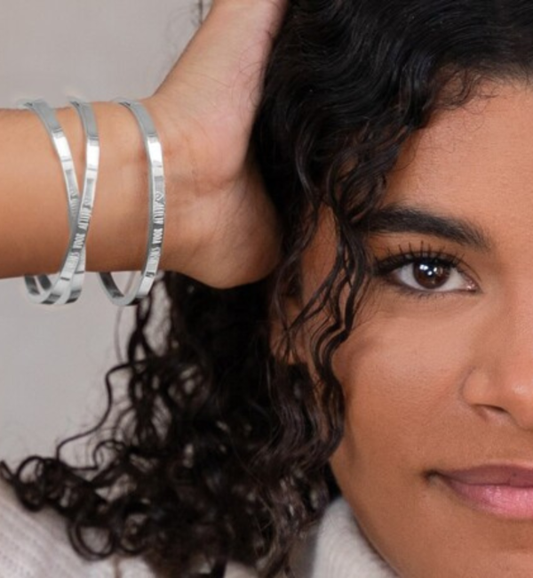 KAYA sieraden 3 Cuff Bracelets ‘Choose your text’