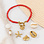 KAYA sieraden Red Coral Bracelet with Round Lock 'Nova Perola' - Create your own | Stainless Steel