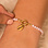 KAYA sieraden Pink Bracelet Glass Beads with Round Lock 'Nova Perola' - Create your own | Stainless Steel