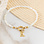KAYA sieraden Witte Armband Schelp met Letter ‘Nova Perola’