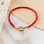 KAYA sieraden Rode Armband Koraal met Letter ‘Nova Perola’ | Stainless steel