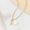 KAYA sieraden Necklace with Letter and Pearl 'Nova Pérola' | Stainless steel - Copy
